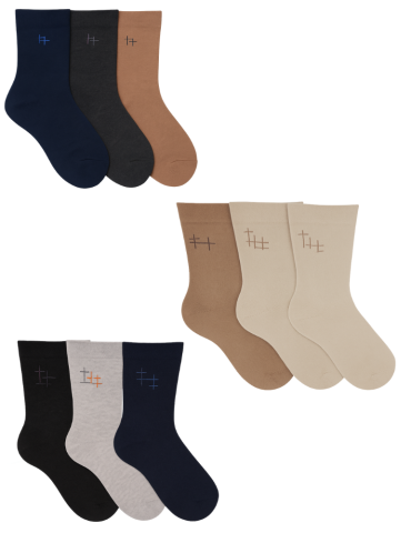 Chaussettes hommes sans élastique - lot de 3 paires 2