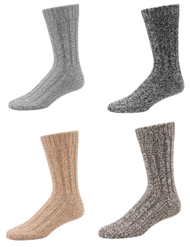 Chaussettes en laine homme et femme 2