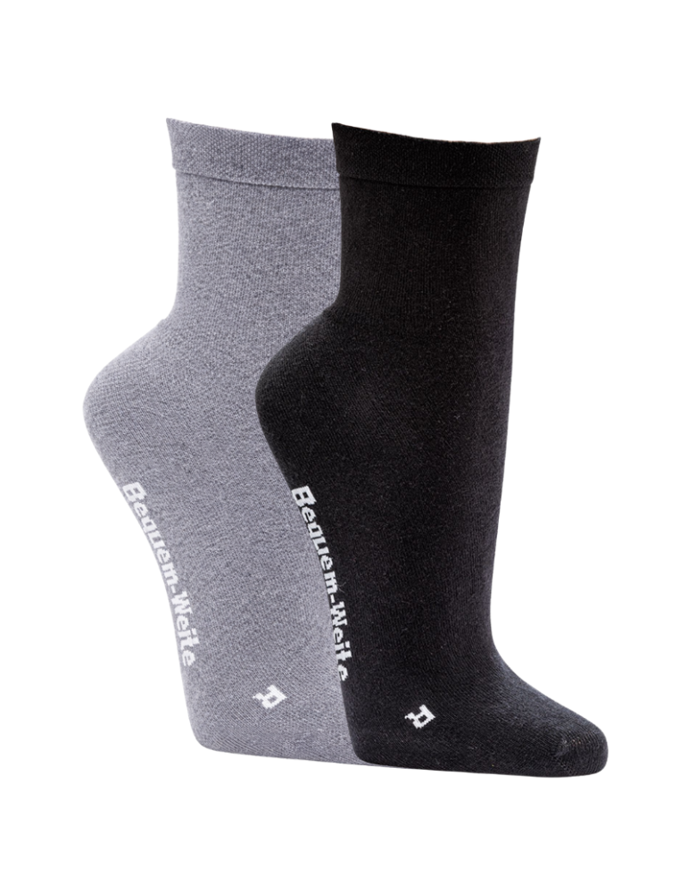 2 paires de mi-chaussettes spécialement pour diabétique