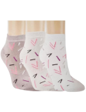 Socquettes courtes en coton - Lot de 3 paires