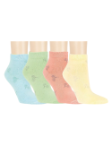 Socquettes courtes en bambou - Lot de 3 paires