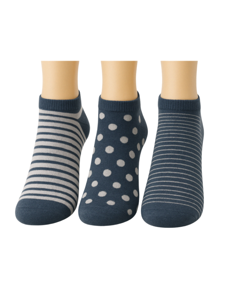 Chaussettes invisibles en coton  - Lot de 3 paires