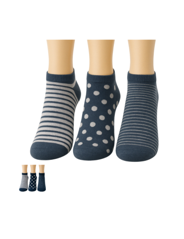 Chaussettes invisibles en coton  - Lot de 3 paires