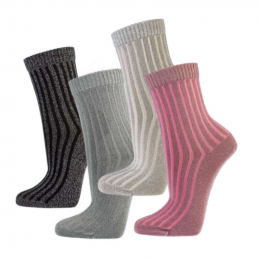 Chaussettes en lurex - lot de 2 paires